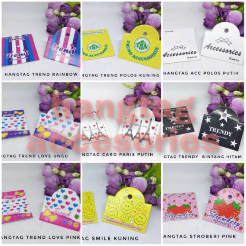 

hang tag label aksesoris isi 50 pcs