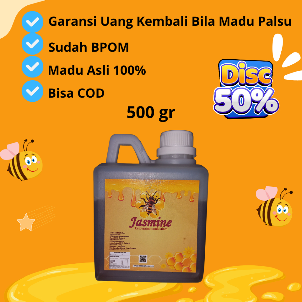 

Madu Asli 100% Madu Hutan sudah BPOM, Madu Jasmine