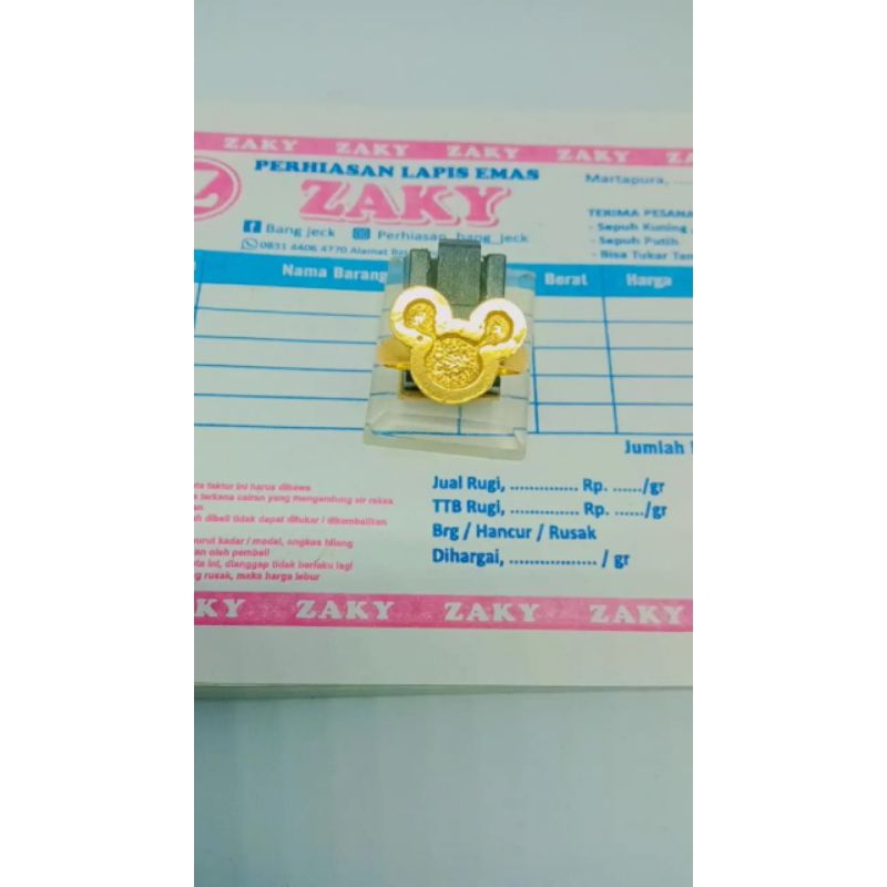 cincin lapis emas 999