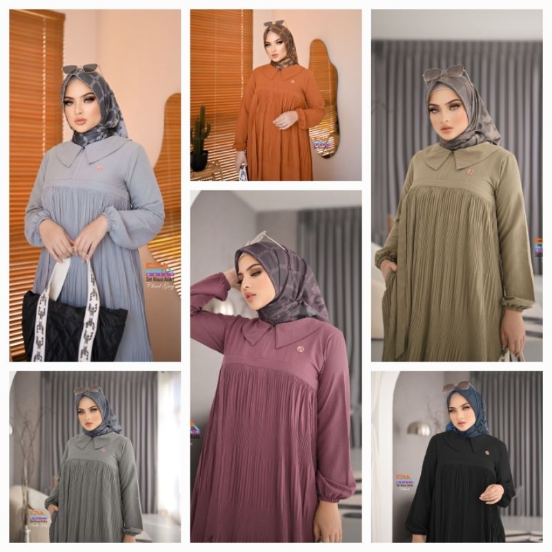 [RINDITA HIJAB] GAMISSYARI / DRESS SET " BIANGLALA " By Rindita Hijab / eR.Ha