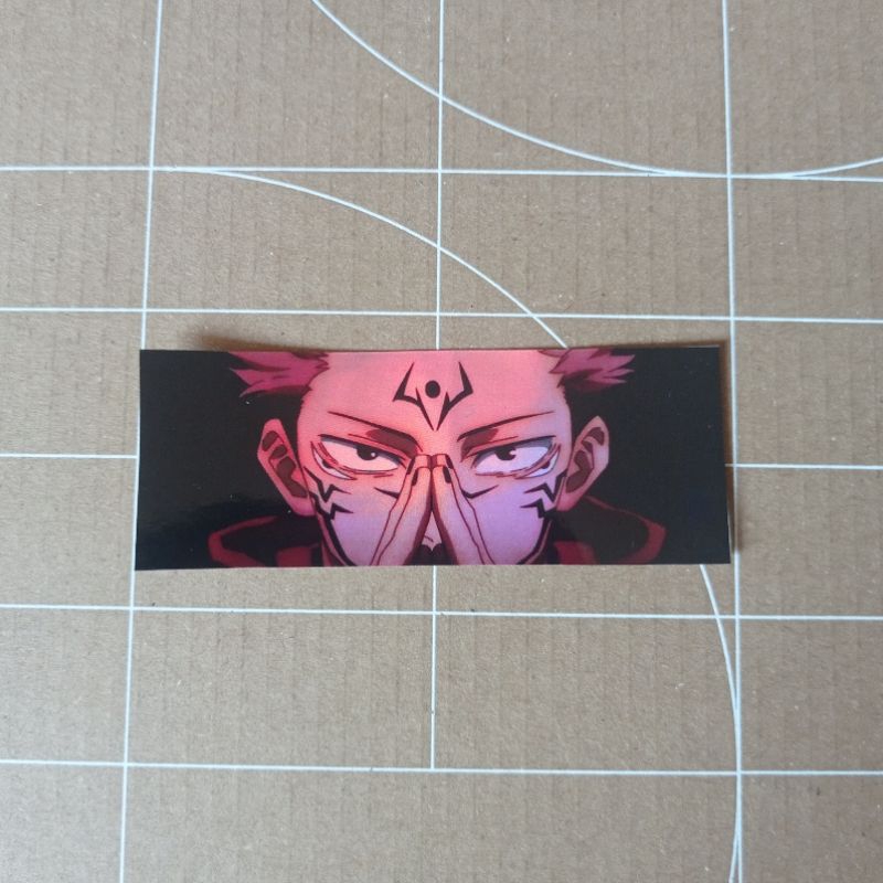

Sticker anime hologram slap sukuna jujutsu kaisen