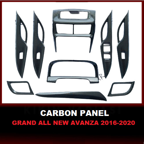 Panel Interior Carbon Wood All New Grand  Avanza - Great Xenia  Speedometer Laci Power Window 2016 2