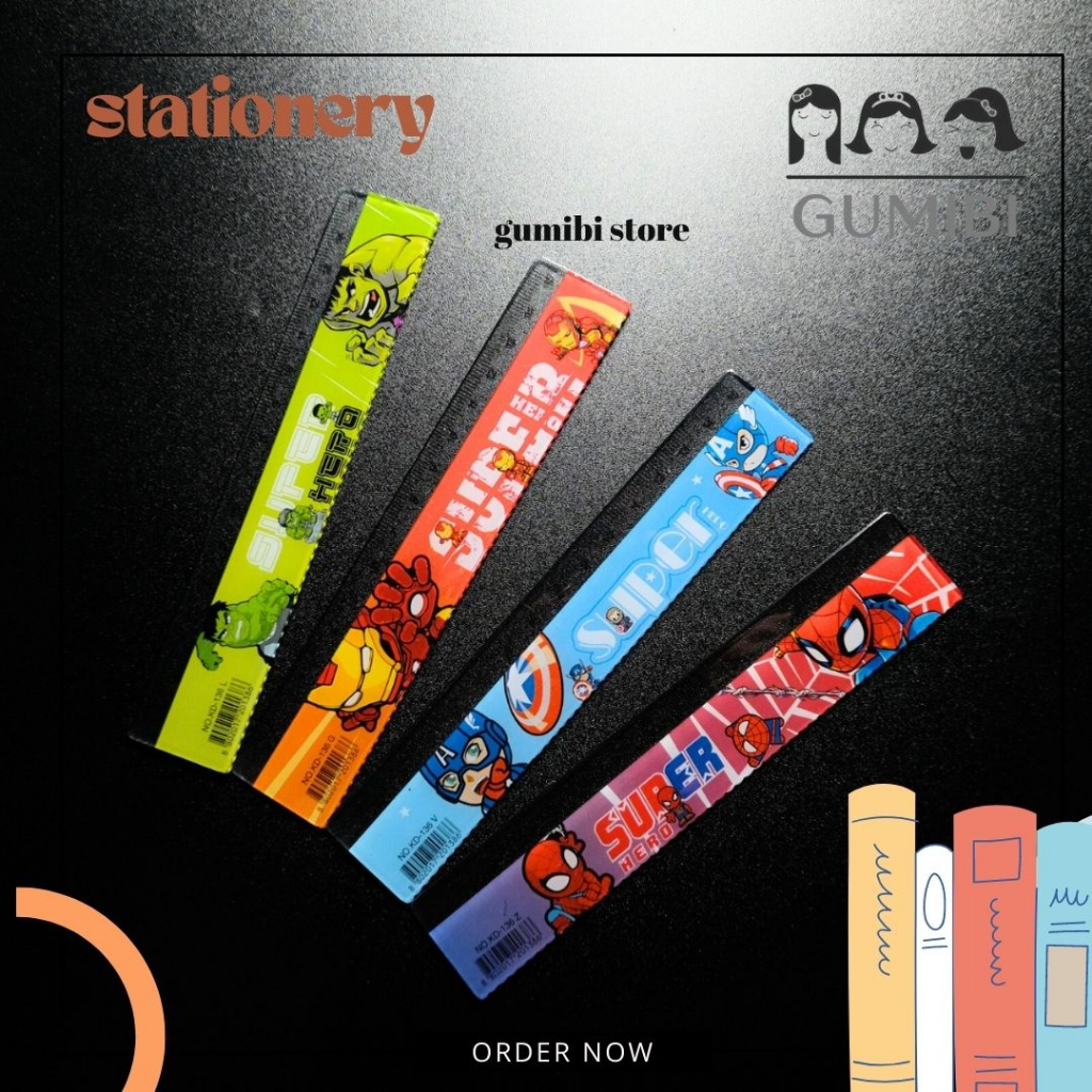 

PENGGARIS 15CM AVENGERS GARISAN 15 CM SUPER HERO HULK IRONMAN SPIDERMAN CAPTAIN AMERICA