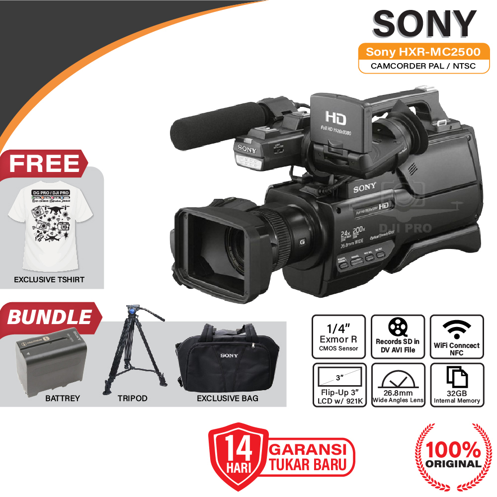 Sony HXR-MC2500 Camcorder - Handycam Sony MC 2500 Original