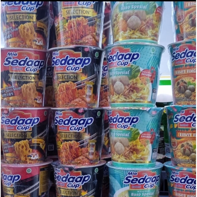 

Mie sedaap cup selection isi 4