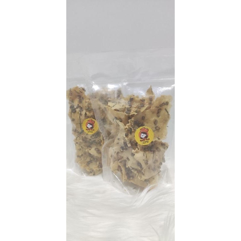 

Ngemil yuk Rempeyek Kacang ijo 100gr premium