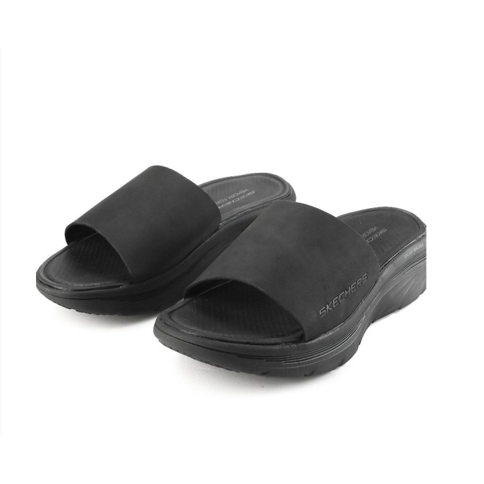 sandal Skechers Men sz 11 Sport D'Lux Walker Sandals - 237375-BBK ORI