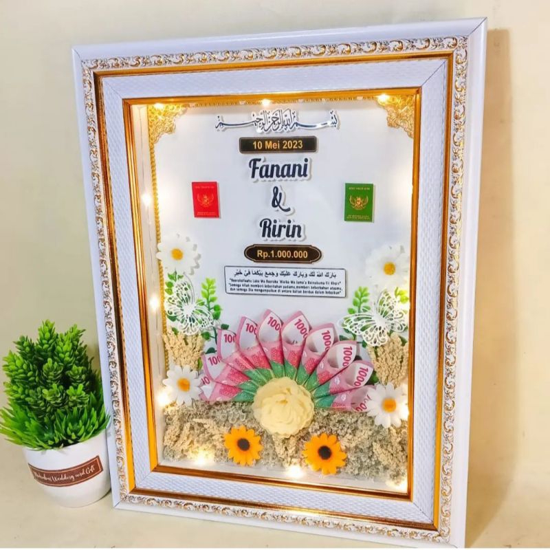 Mahar Pernikahan Rustic / Bingkai Mahar Pernikahan Murah