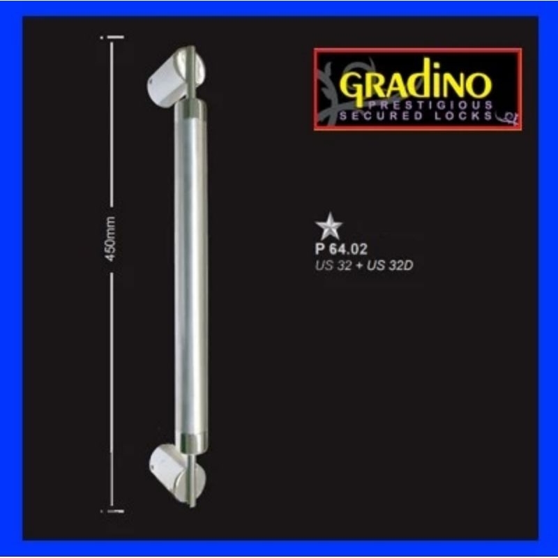 pull handel p 64.02 45cm gradino