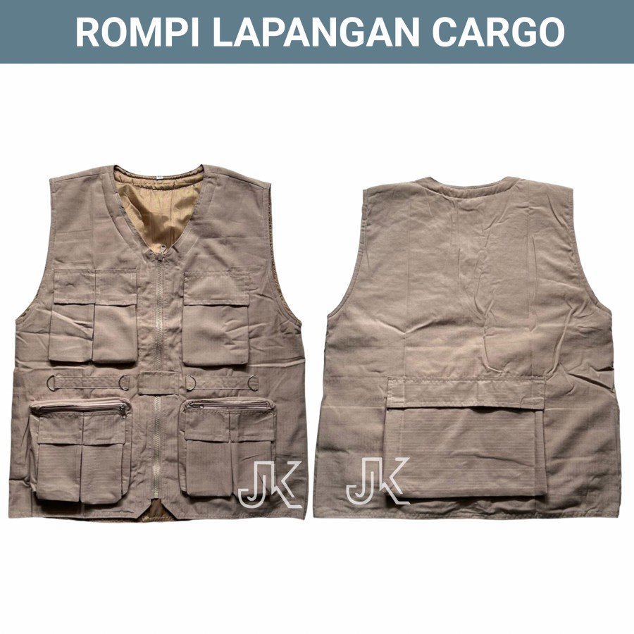 ROMPI LAPANGAN BAHAN RIPSTOP - VEST - TACTICAL - WARTAWAN - PROYEK
