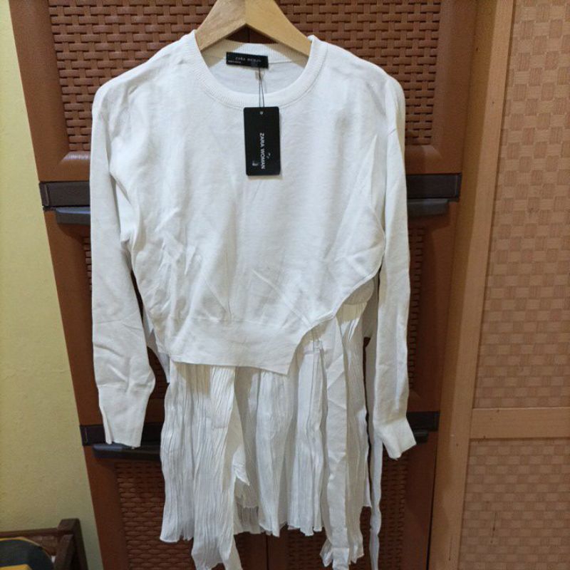 ZARA WOMAN TUNIK SHIMMER PUTIH