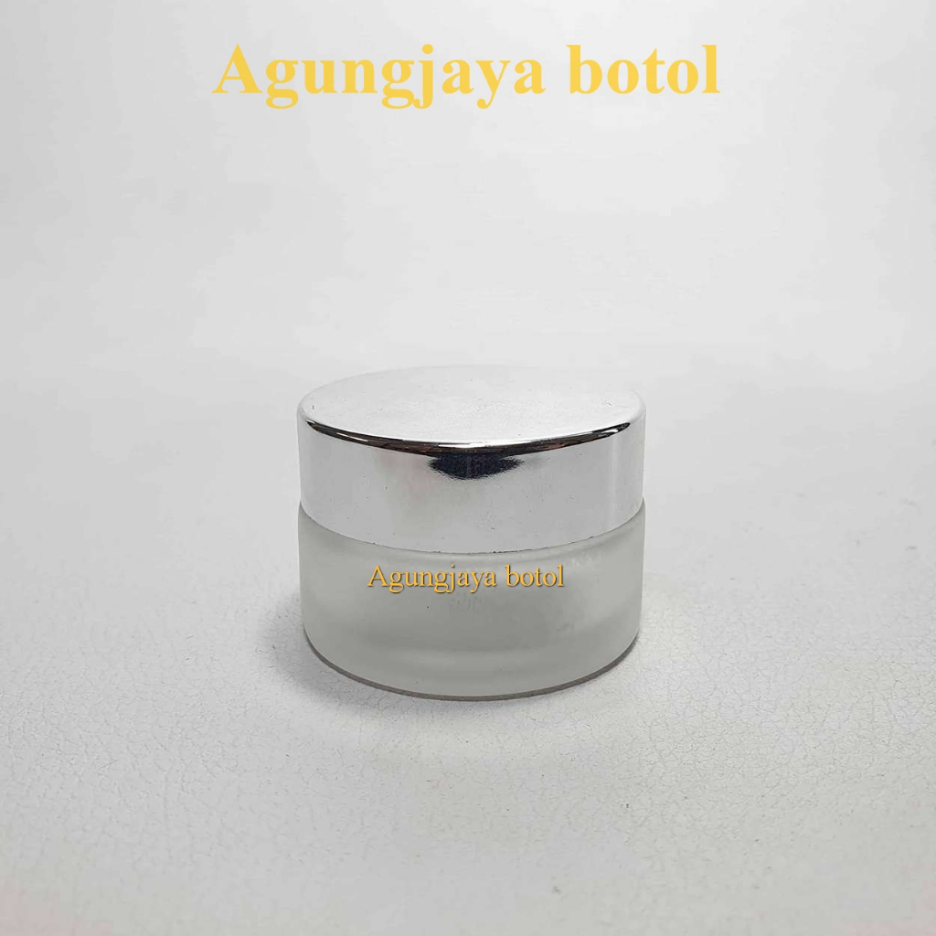 Pot Kaca 15 Gr Bulat / Pot Kaca / Pot Cream Kaca / Pot Krim Wajah / Pot Kosmetik / Pot 15 Gr