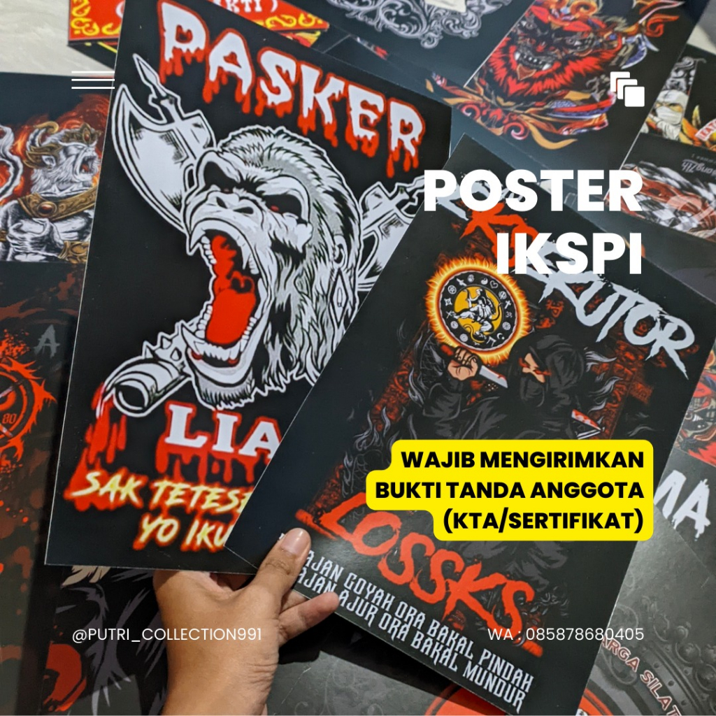 POSTER IKSPI  UKURAN A4 / POSTER CUSTOM / POSTER IKSPI KERASAKTI / IKSPI / IKSPI KERASAKTI / POSTER 