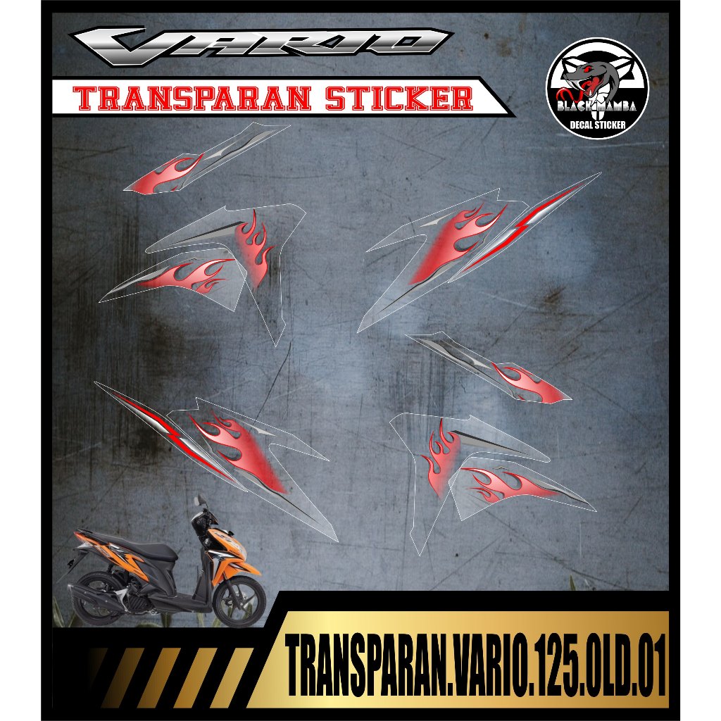 STRIPING TRANSPARAN VARIO 125 OLD VARIASI TRANSPARAN VARIO 125 OLD CODE 01