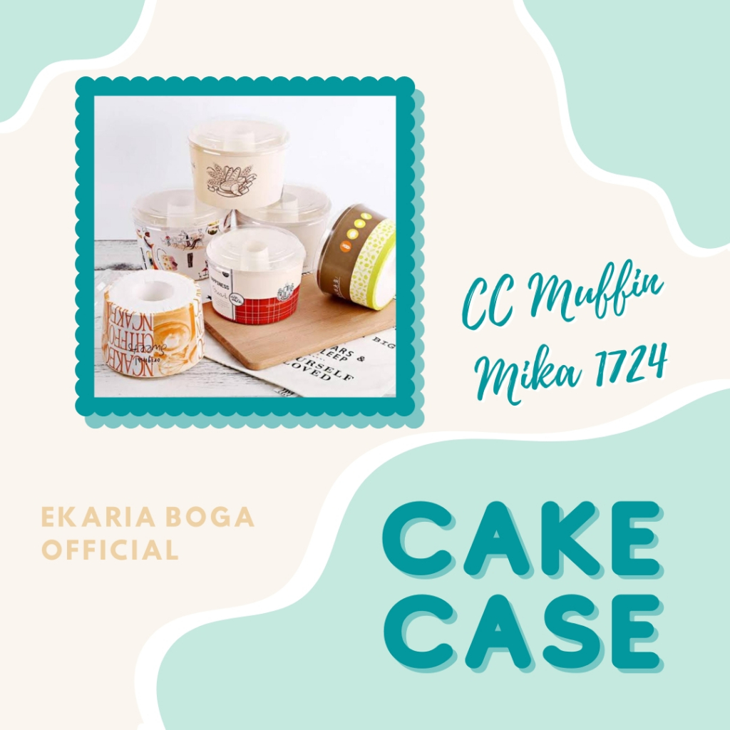 CAKE CASE | PAPER CUP | LOYANG KERTAS | CHIFFON CUP CAKE | CHIFFON CAKE BOX | CC MUFFIN MIKA 1724