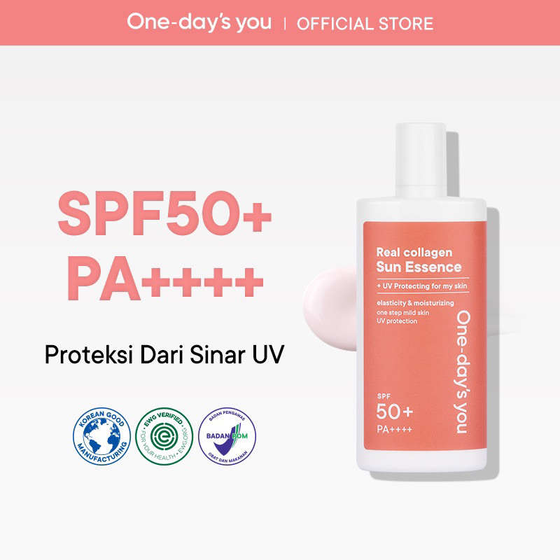 ONE DAY'S YOU Real Collagen Sun Essence Perawatan Collagen Korea (55ml)