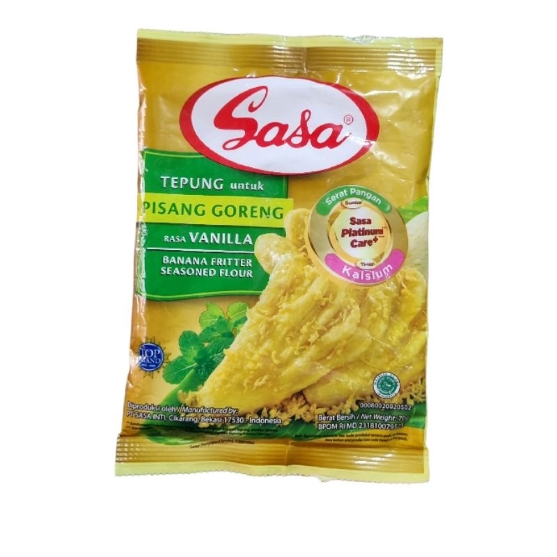 

Sasa tepung pisang goreng vanila