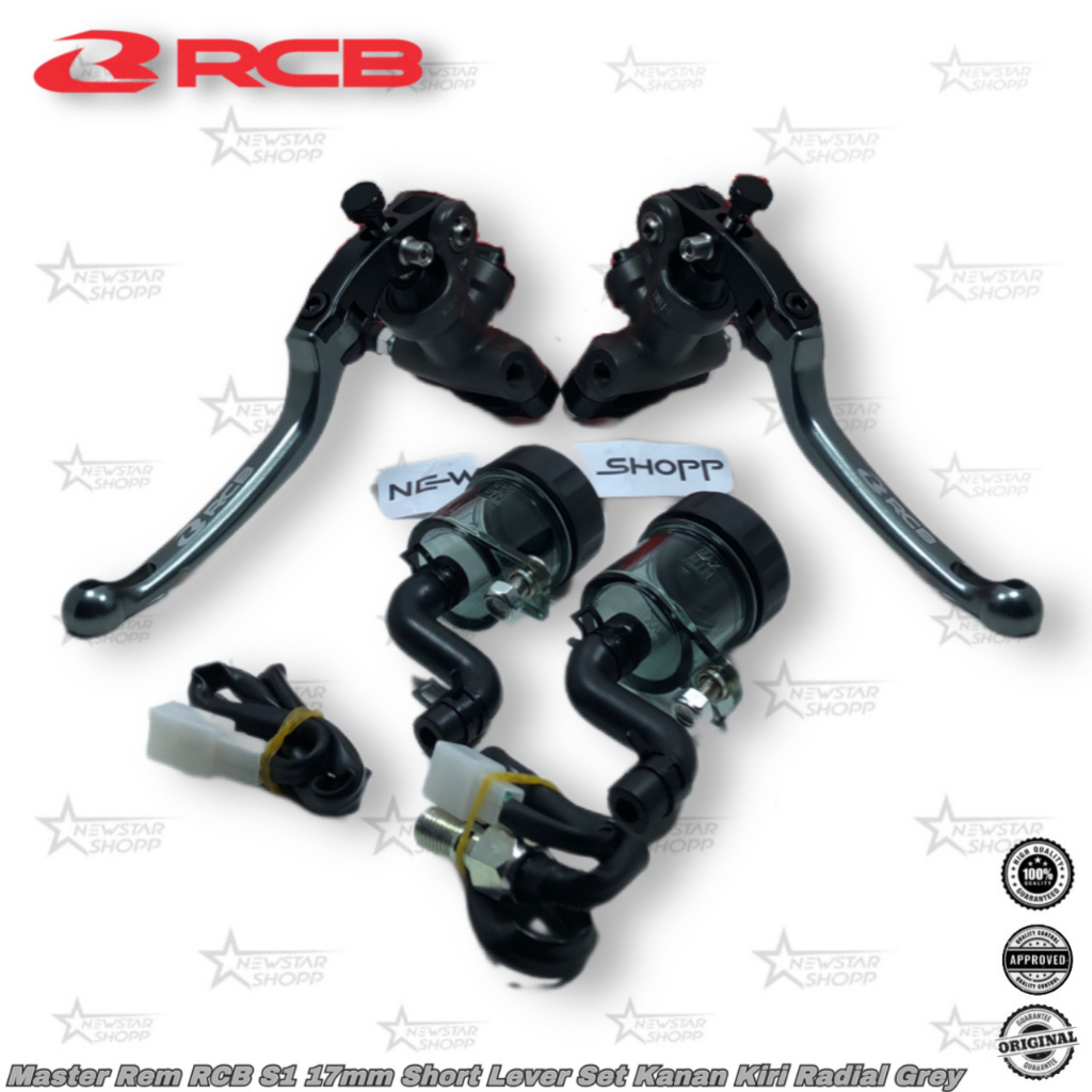 Master Rem RCB Radial S1 17mm Kanan Kiri Titanium Grey Nmax New/ Old PCX 150 160 Xmax 250 300 ADV Fo