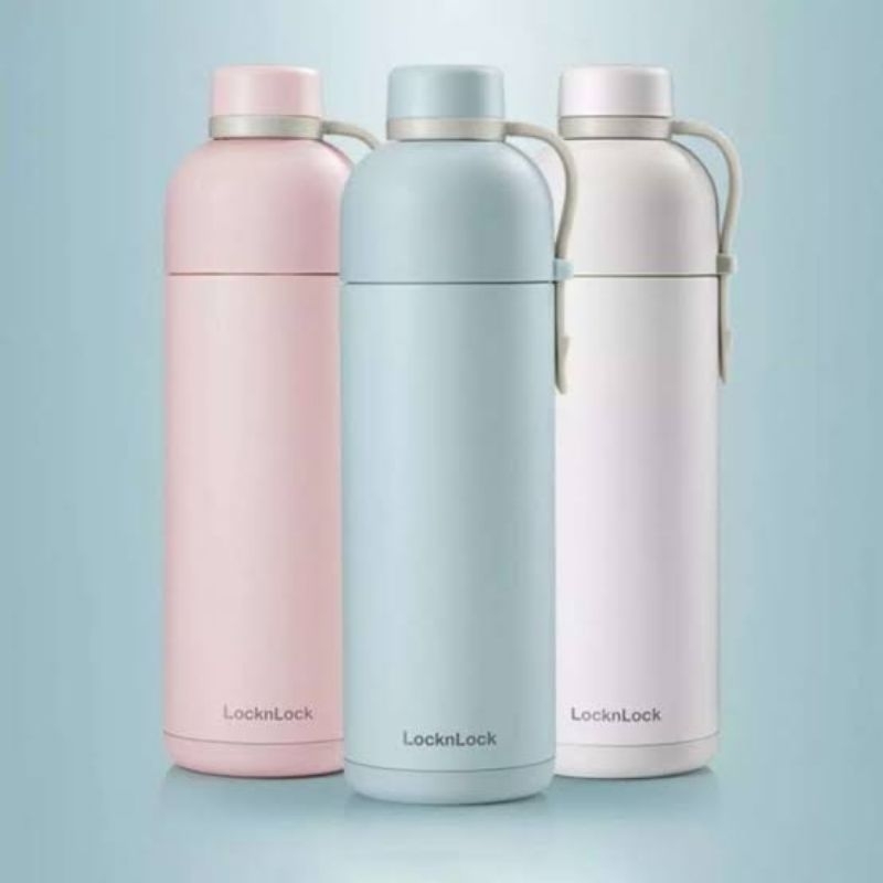 NEW SEALED LOCK N LOCK EXCLUSIVE BELT BOTTLE 490ML WARNA PUTIH  //  tumblr lock & lock botol tumbler