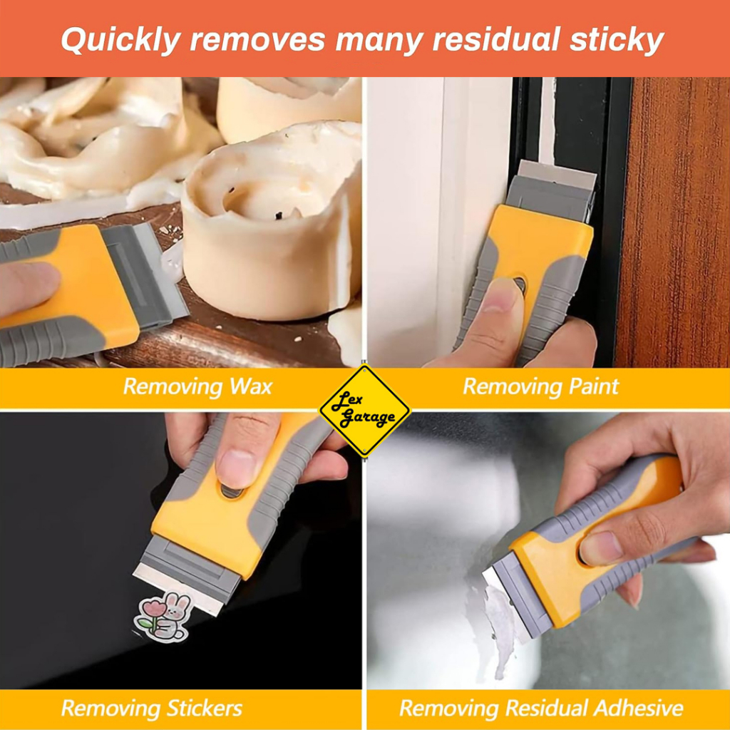 Descend Kape Gagang Silet Scraper Skrap Pengerok Cat Sealant Stiker