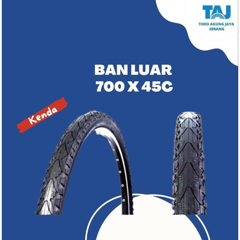 BAN LUAR KENDA 700 x 45C BICYCLE TIRE 700 x 45C KENDA