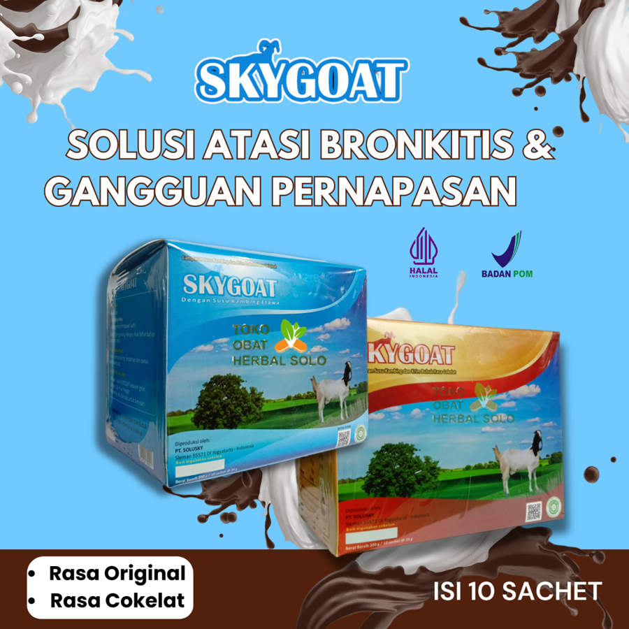 

SKYGOAT Susu Kambing Etawa Dengan Krim Bubuk Rasa Original | Susu Kambing Skygoat Per Box Isi 10 Sachet