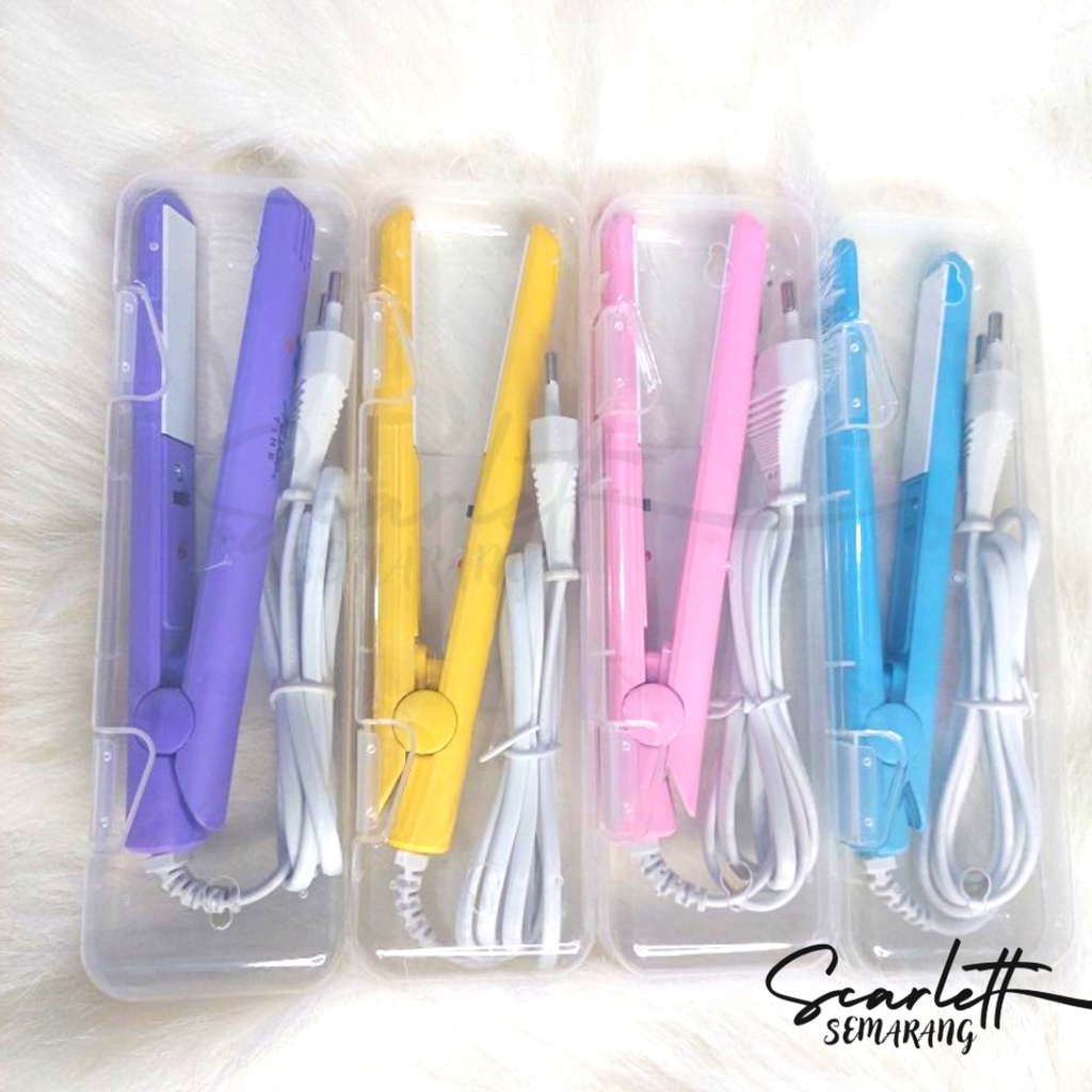 * MKA * CATOKAN RAMBUT MINI 2IN1 LURUS DAN KERITING MAKE TIME KARAKTER / CATOKAN RAMBUT PORTABLE RAM