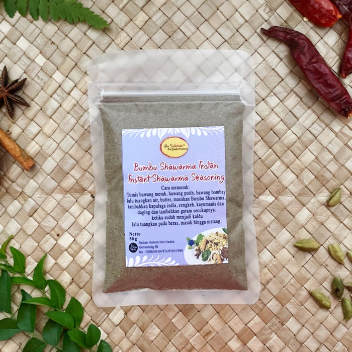 

Bumbu Nasi Shawarma Instan/Instant Shawarma Seasoning Abu Sulaiman 1kg