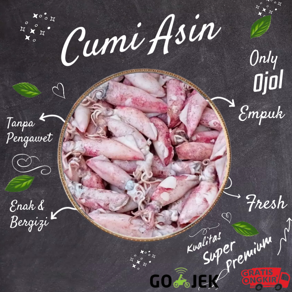 

Cumi Asin Semi Telur 1kg Kualitas Super Premium