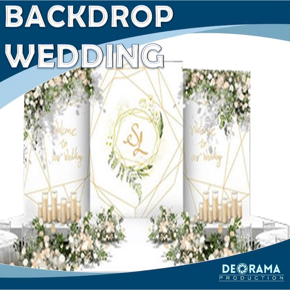 jasa sewa rental pembuatan backdrop event wedding / rental backdrop acara pernikahan