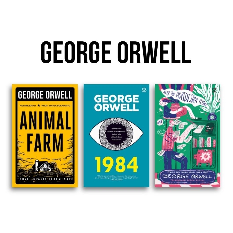 Buku Animal Farm 1984 Keep the Aspidistra Flying George Orwell