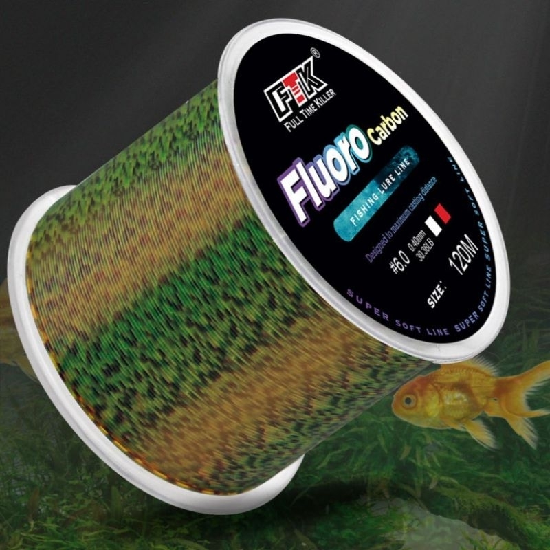 Senar pancing 120 meter hijau bintik FTK