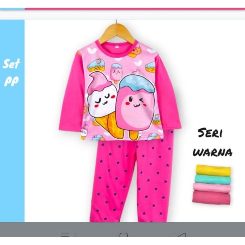 COD SETELAN HARIAN BABYDOLL ANAK CEWE MERK DNA BAJU TIDUR PIYAMA
