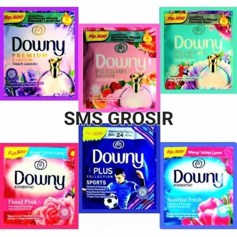 DOWNY SACHET / DOWNY RENCENG 12x10 ml / DOWNY PEWANGI PAKAIAN / DOWNY 500