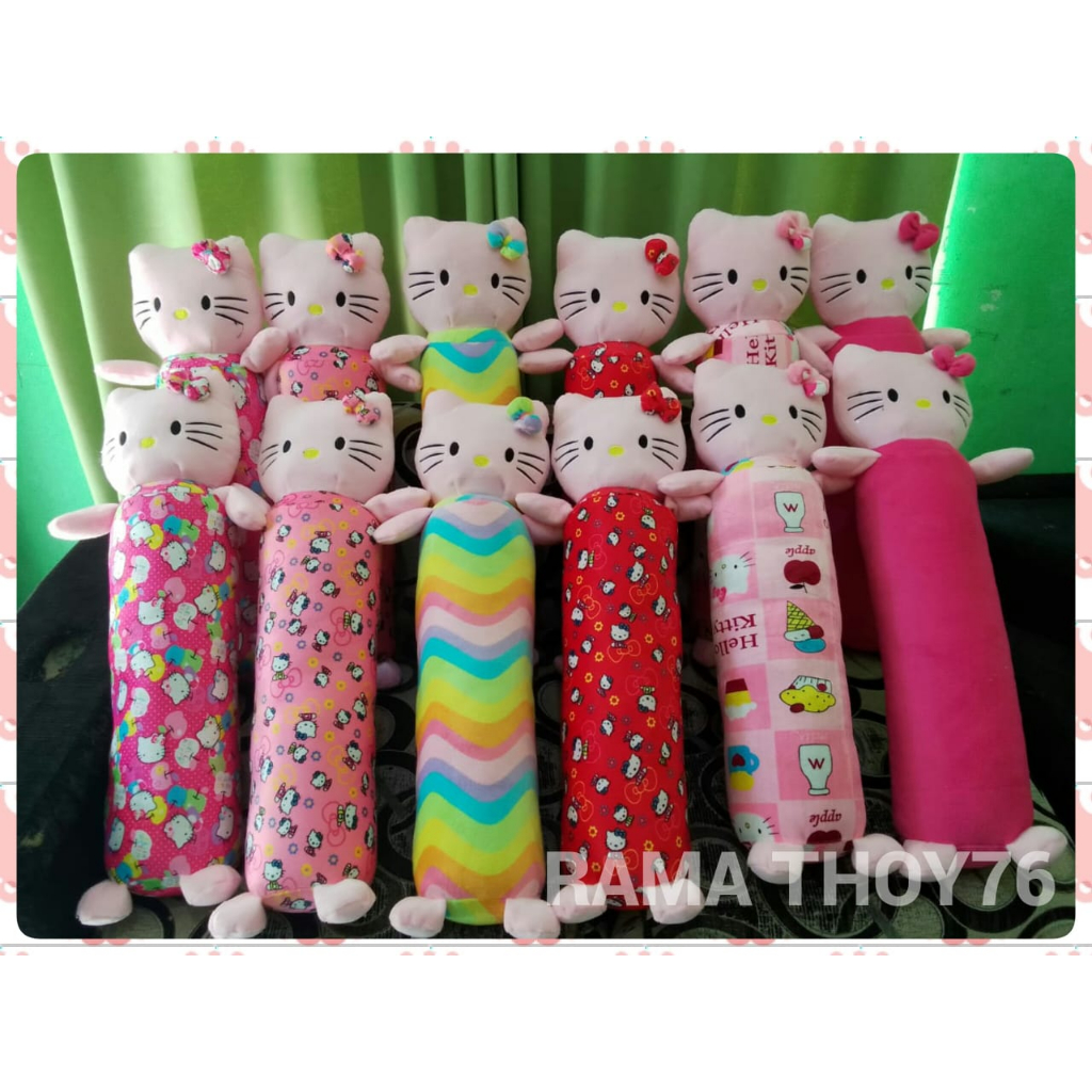 Guling karakter 60cm Boneka Murah Guling motif karakter hello kitty doraemon Guling Doraemon Guling 