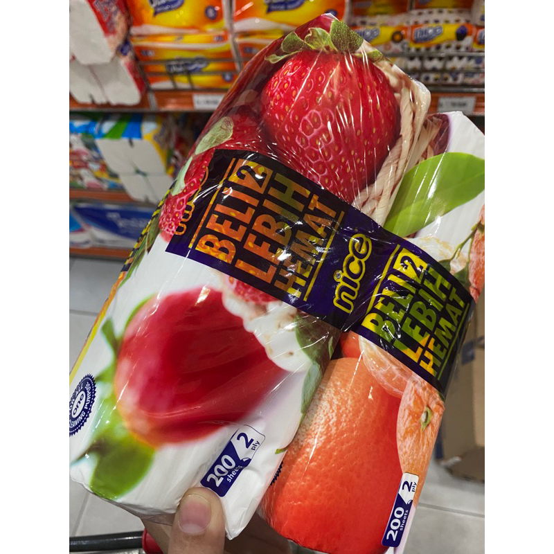 tissue nice 200 sheet 2 ply buy 1 get 1 free