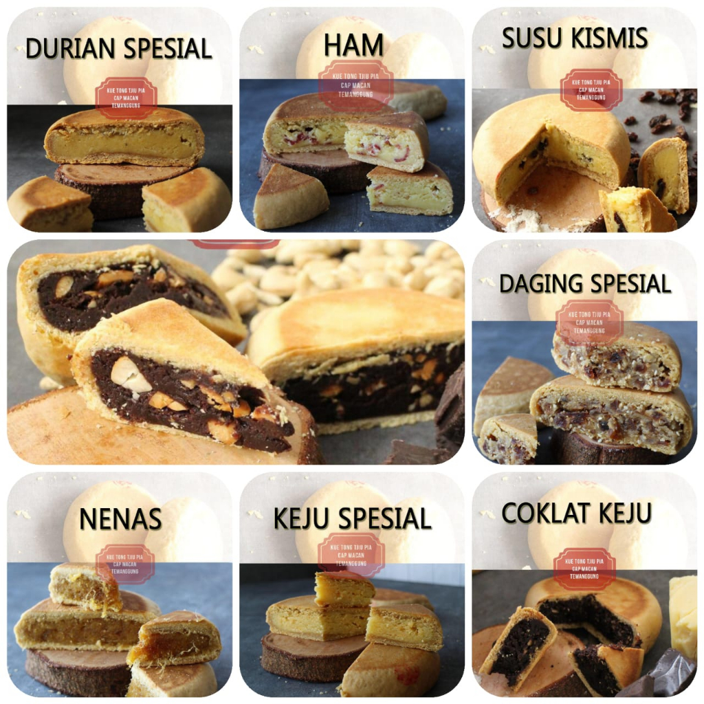 Tiong Tjiu Pia / Kue Bulan / Moon Cake / Tiong Ciu Pia / Mooncake CAP MACAN (Temanggung)