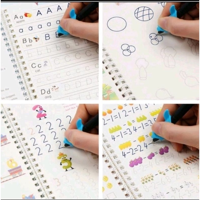 

ORIGINAL 100% Buku Ajaib Belajar Menulis Anak / Latihan Menghitung Menggambar Tulis ( SANK MAGIC )