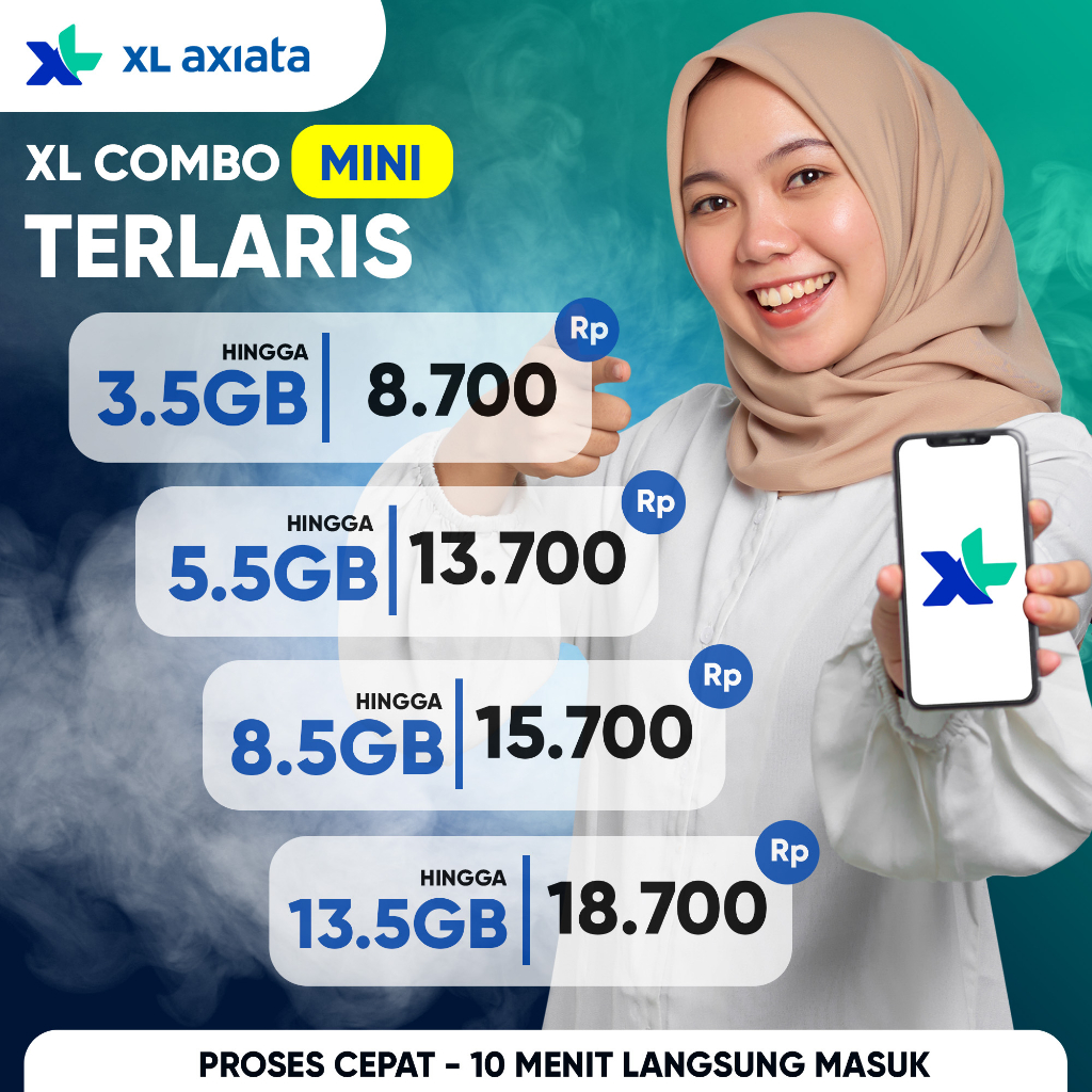 XL COMBO - Kuota XL XTRA Combo Mini - 𝗧𝗘𝗥𝗠𝗨𝗥𝗔𝗛 𝗦𝗘𝗝𝗔𝗚𝗔𝗗 - 7 Hari