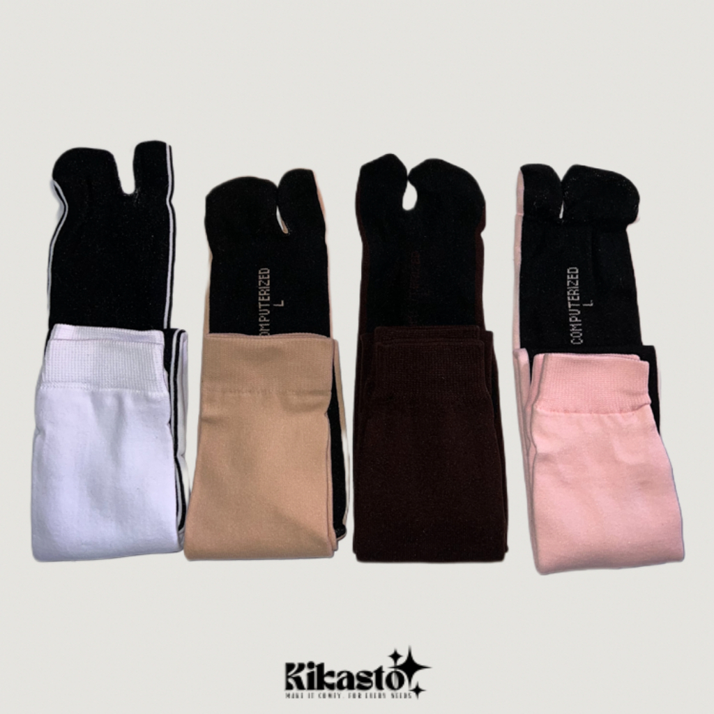 Kaos Kaki Jempol Telapak Hitam / Kaos Kaki Jempol Muslimah Wanita Dewasa