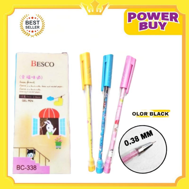 

12 pcs pulpen BESCO pulpen gell