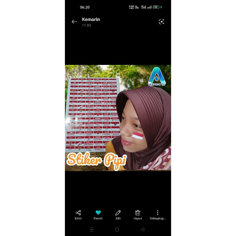 

Stiker pipi hut kemerdekaan RI (isi 60 pcs)