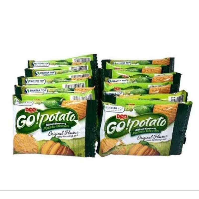 

Deo Go Potato Biskuit Kentang Isi 20 Pcs