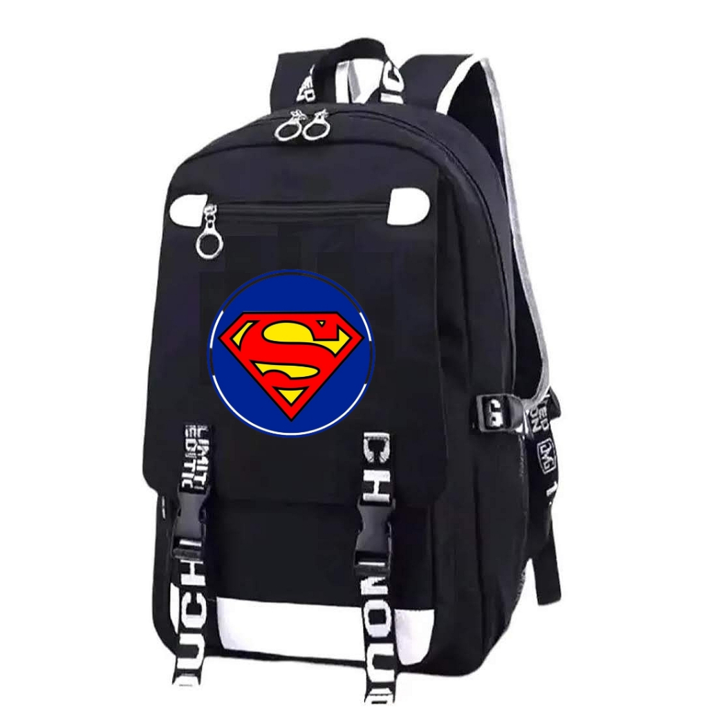 COD. Tas ransel sekolah anak paud tk sd smp edisi marvel superman batman spiderman hulk tas sekolah 