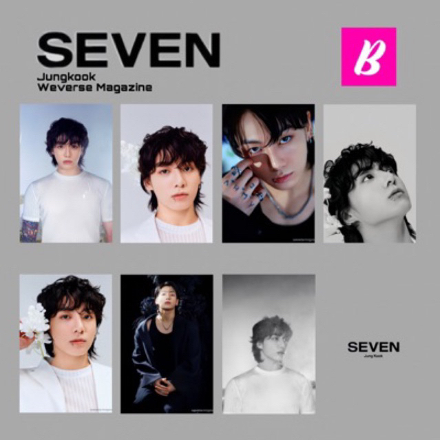 JUNGKOOK SEVEN WEVERSE MAGAZINE PHOTOCARD UNOFFICIAL