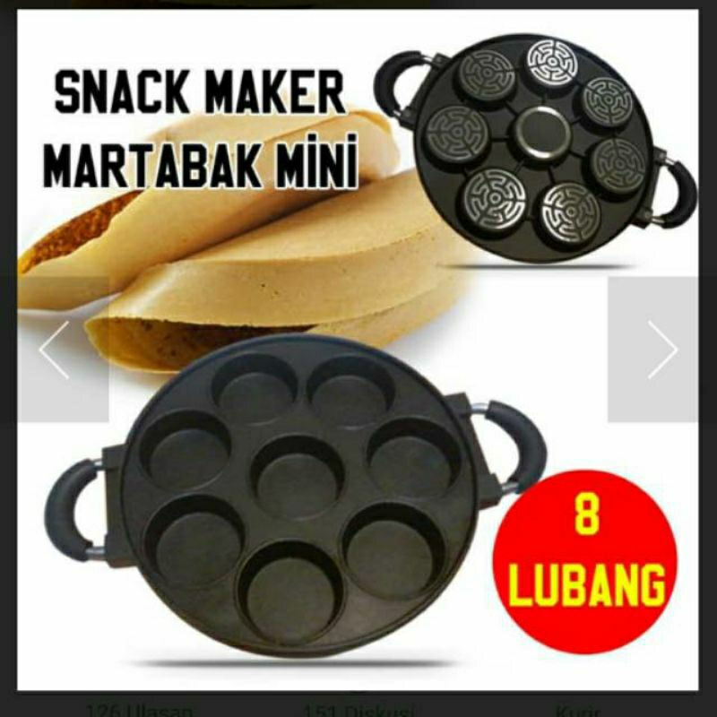 CETAKAN MARTABAK MINI 8 LUBANG HAPPY CALL