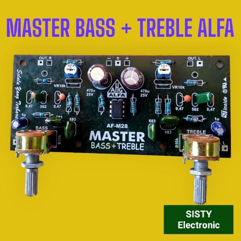 Master Bass Treble Stereo Tone Control Alfa AHG AF-M28