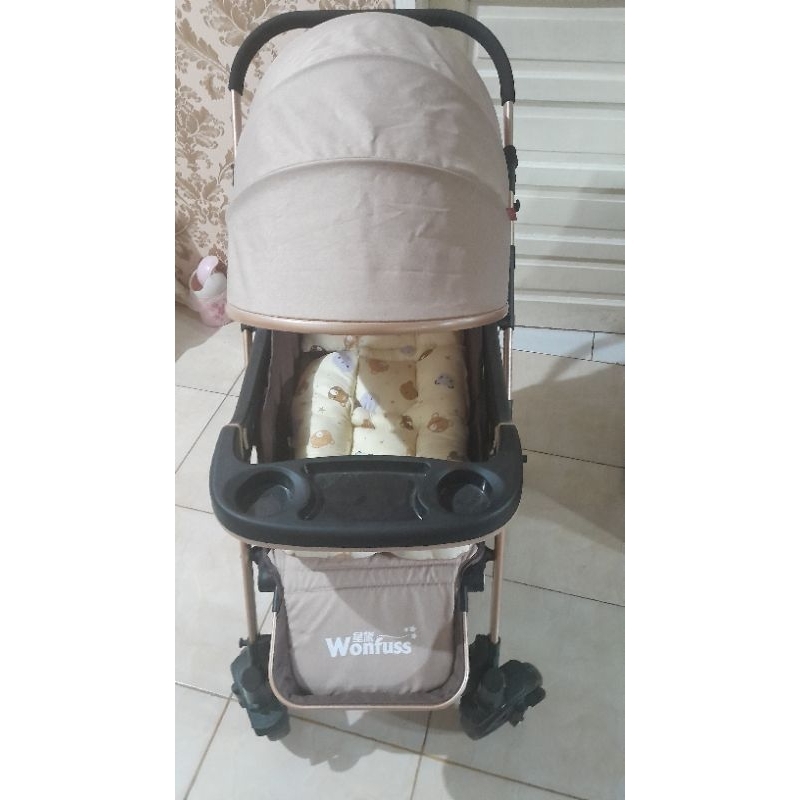 Preloved Baby Stroller Wonfuss X BABYBLISS Luxury Original Type 511 Warna Coklat