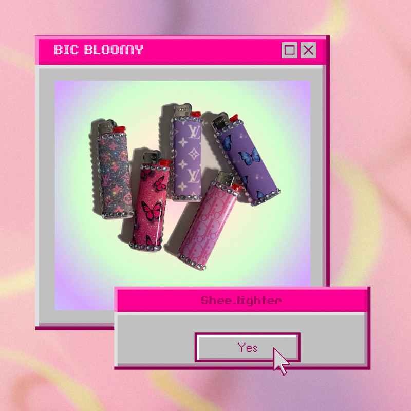 BIC LIGHTER BLOOMY EDITION KOREK LUCU