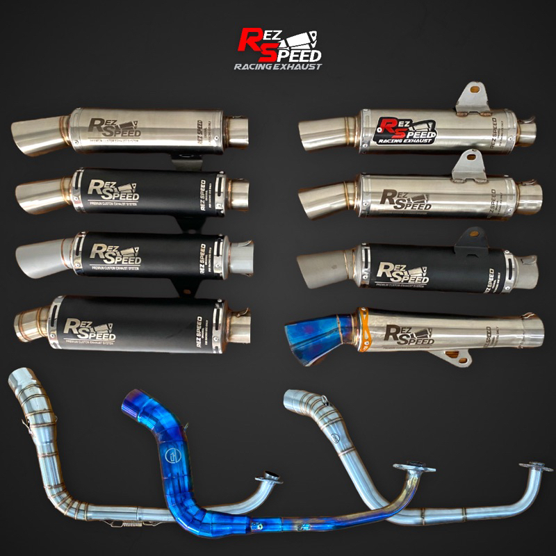 Knalpot Rez Speed Tipe Samlong Corong Cobra Thailand & Corong Hexa & Corong Black Aerox dan Vario Fu